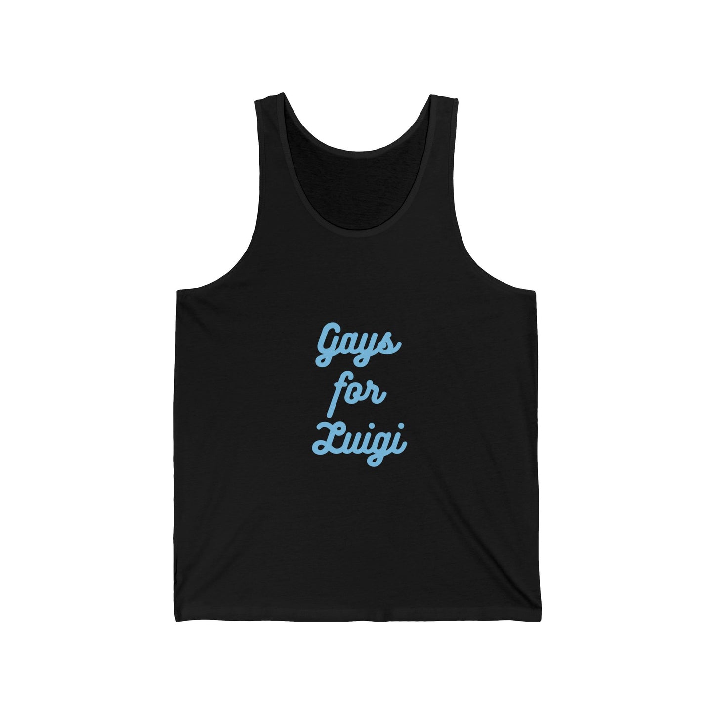 Gays for the Man Blue Unisex Jersey Tank