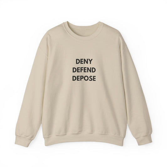 Black DDD Unisex Heavy Blend™ Crewneck Sweatshirt