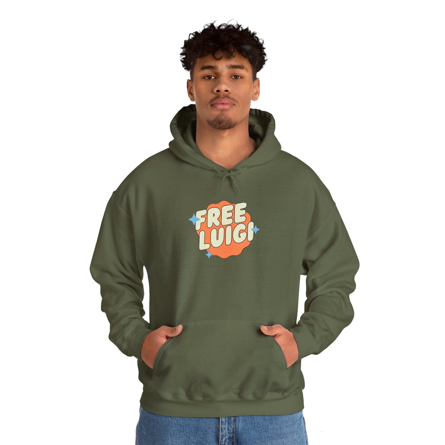 Free Our Guy Orange Unisex Heavy Blend™ Hooded Sweatshirt