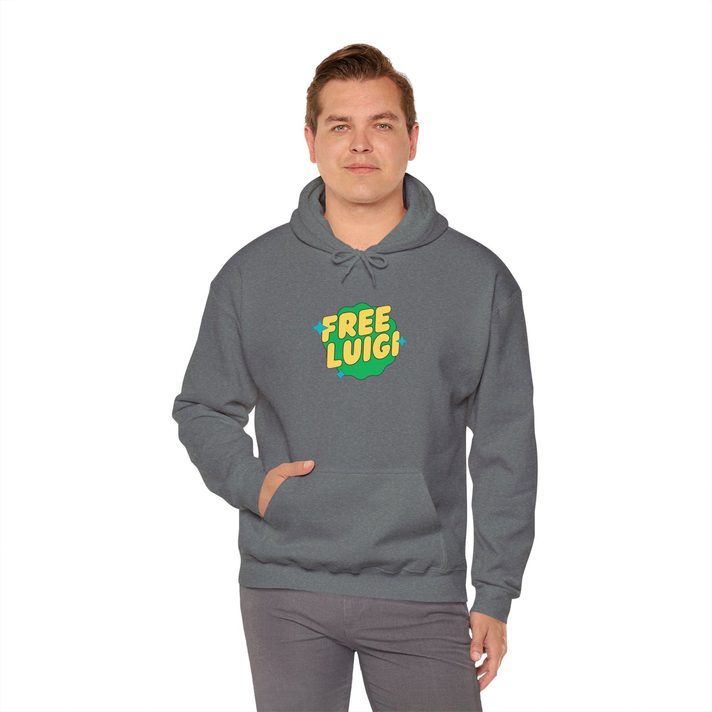 Free Our Guy Green Unisex Heavy Blend™ Hooded Sweatshirt