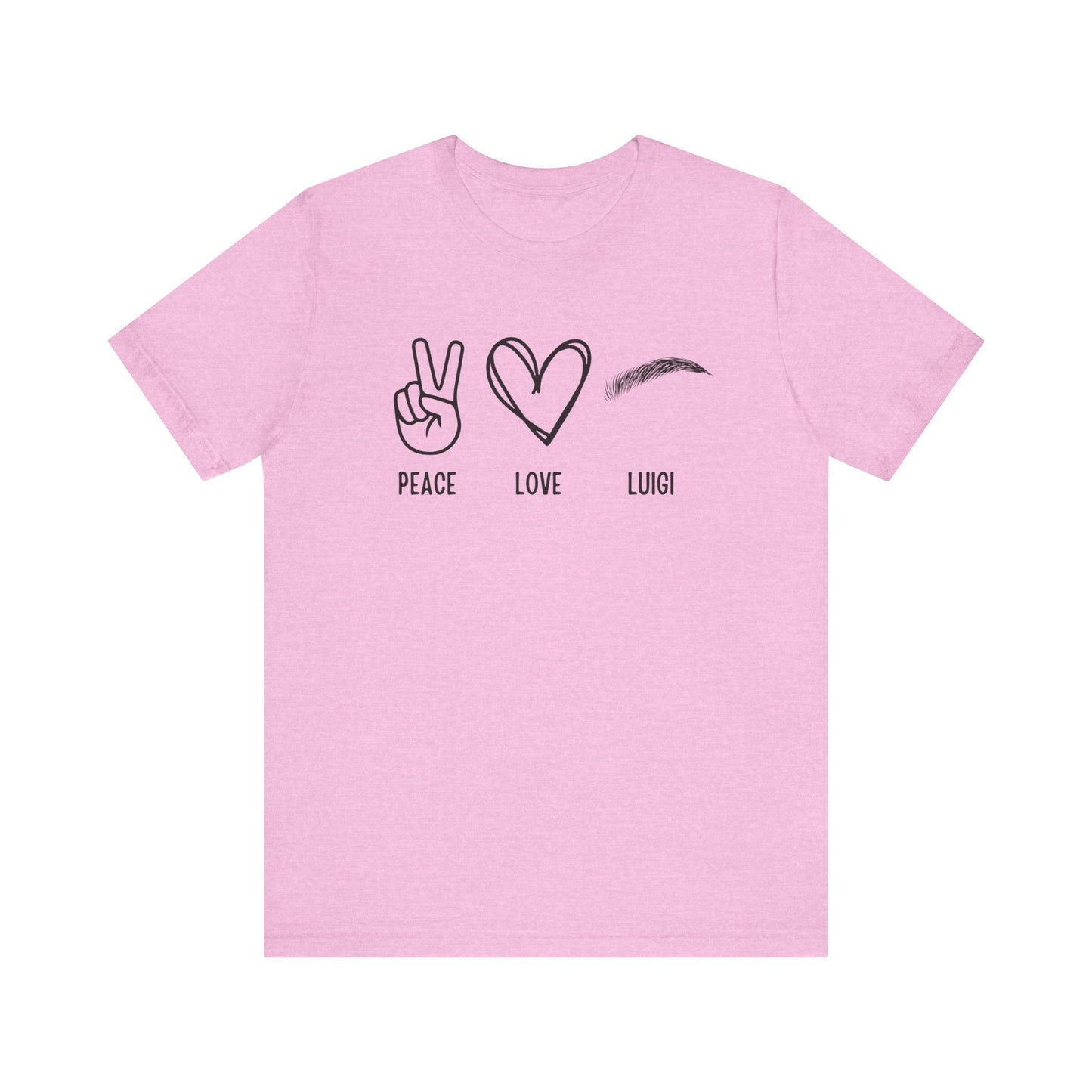 Peace & Love Unisex Jersey Short Sleeve Tee