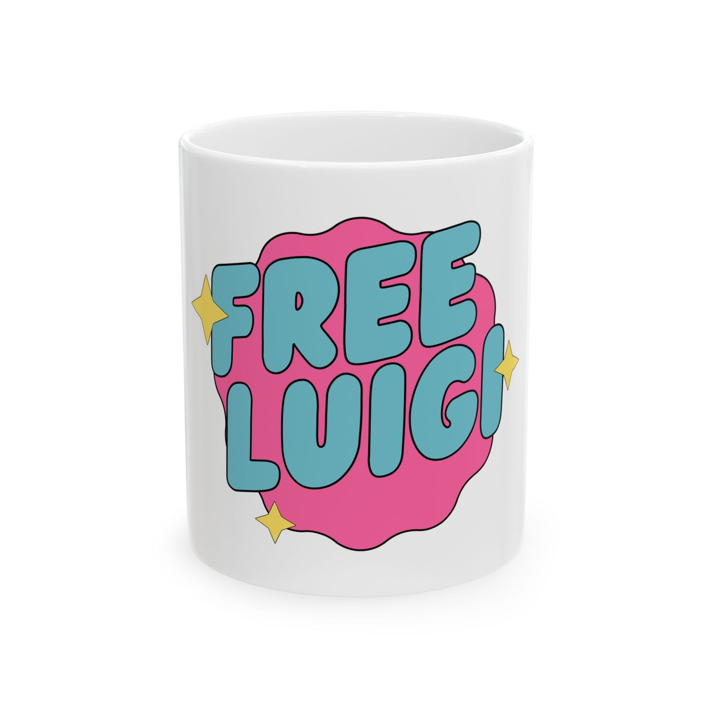 Free Our Guy Hot Pink Ceramic Mug, (11oz, 15oz)