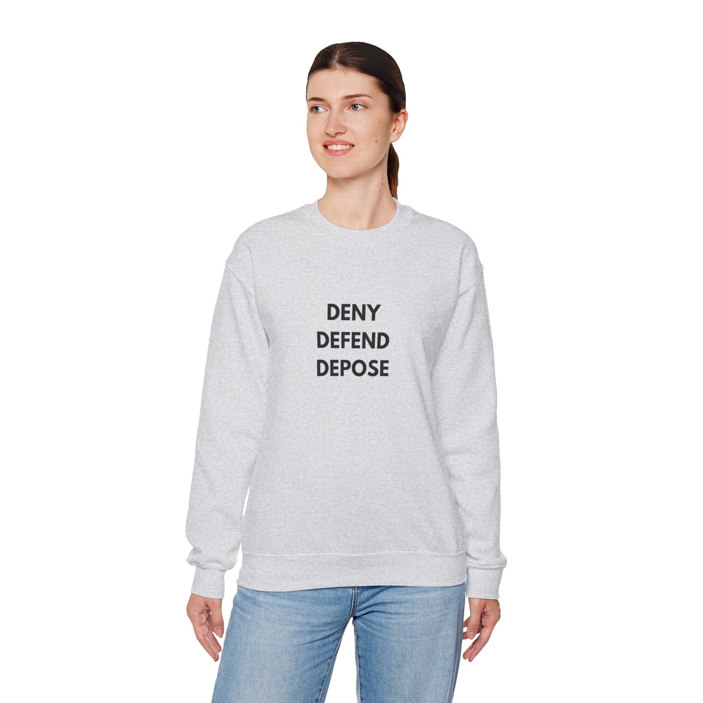 Black DDD Unisex Heavy Blend™ Crewneck Sweatshirt