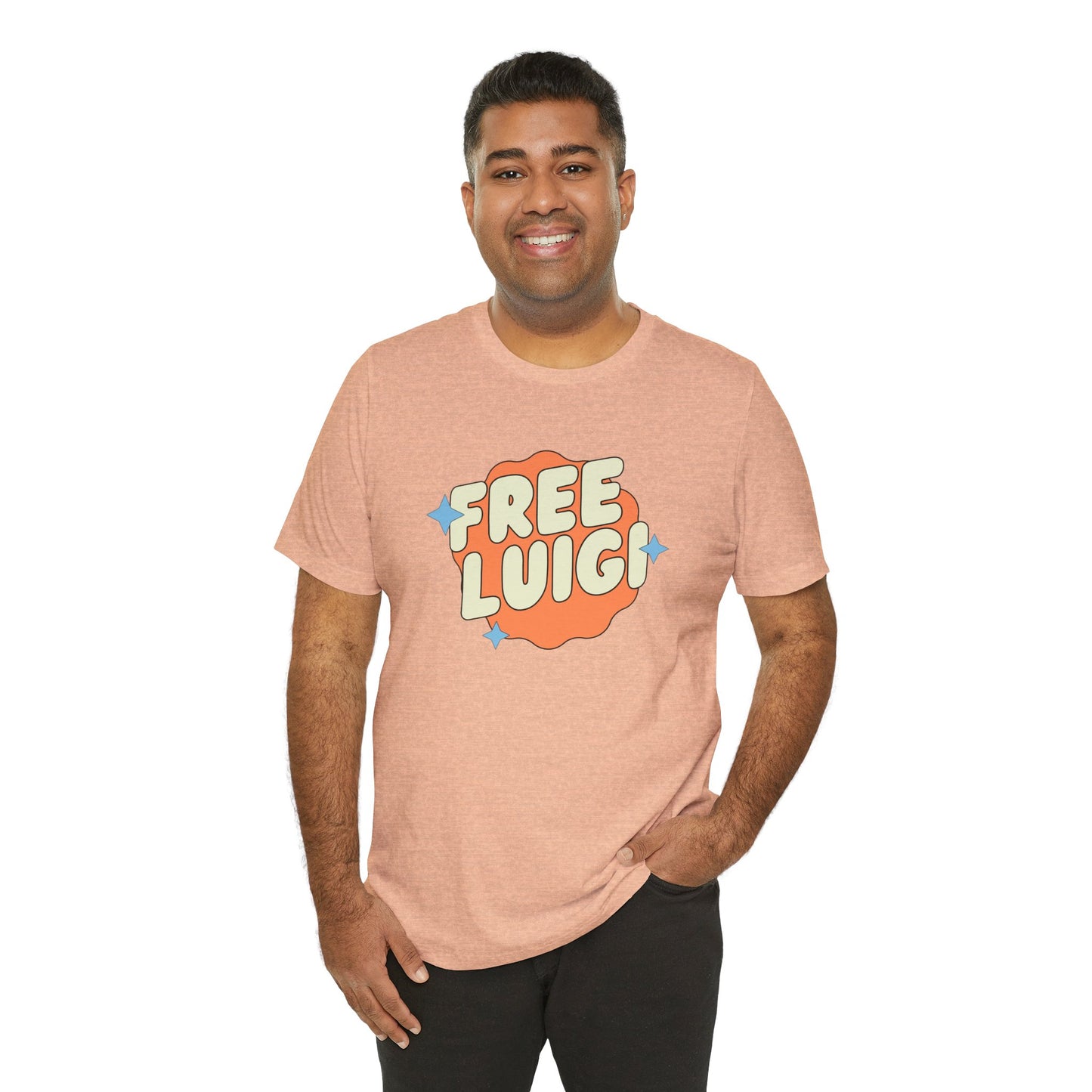 Free Our Guy Orange Unisex Jersey Short Sleeve Tee