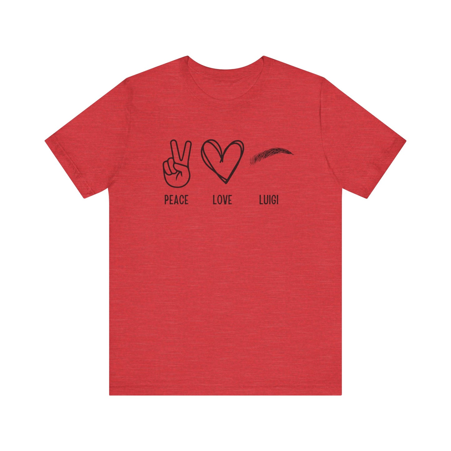 Peace & Love Unisex Jersey Short Sleeve Tee