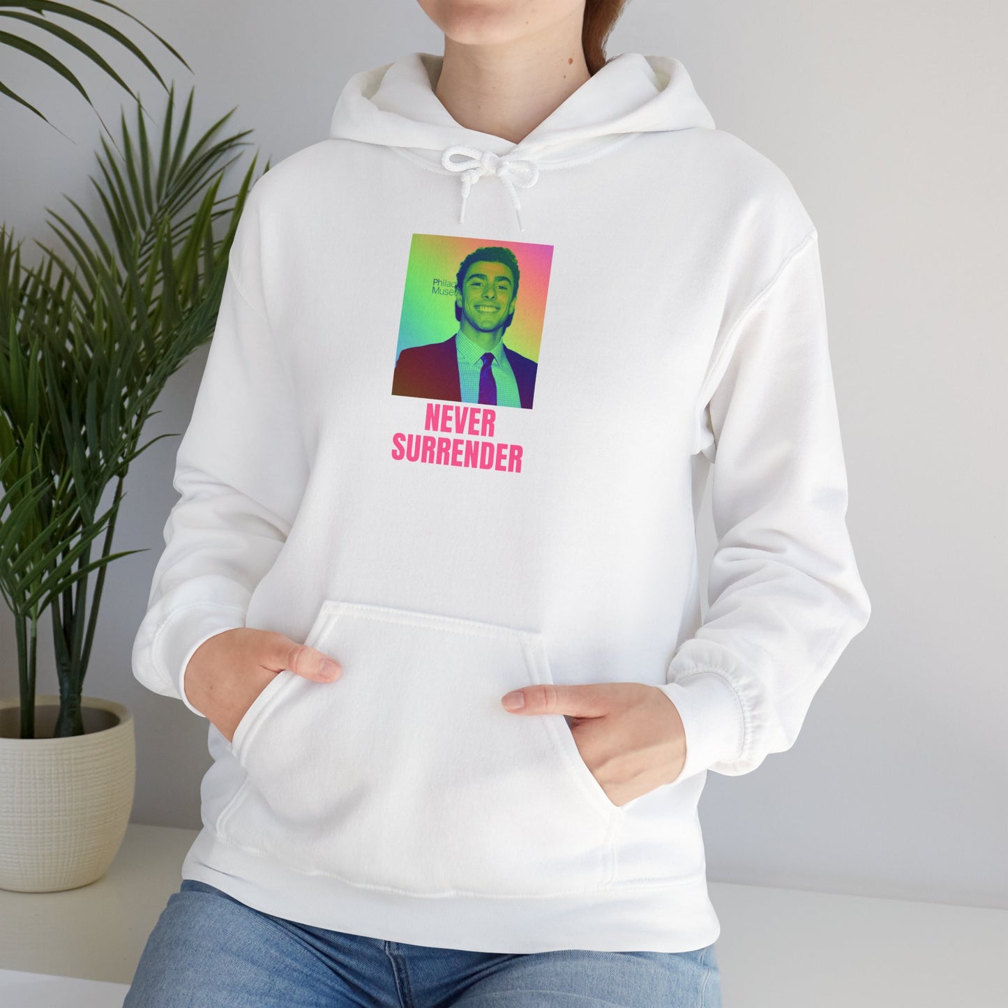 Never Surrender Unisex Heavy Blend™ Hooded Sweatshirt