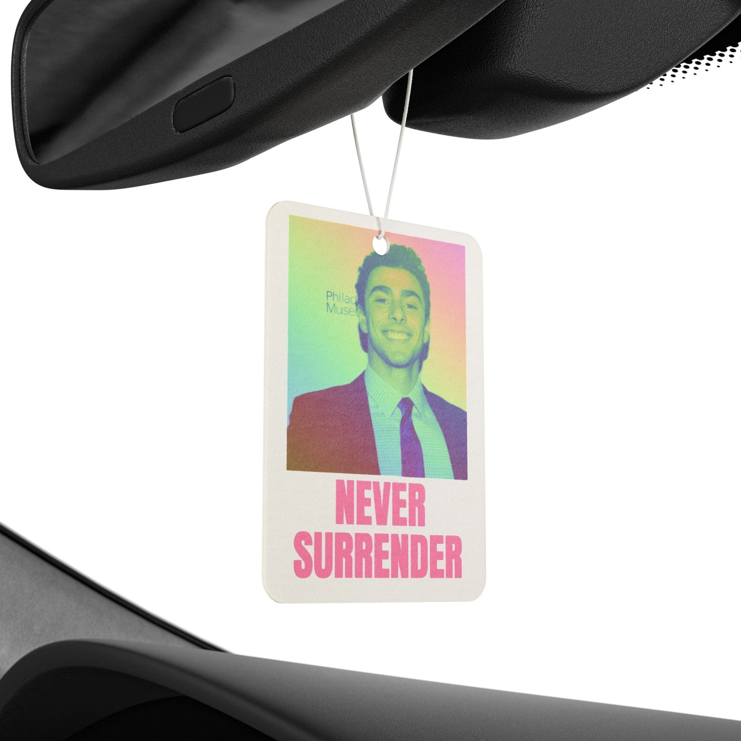 Never Surrender Car Air Freshener