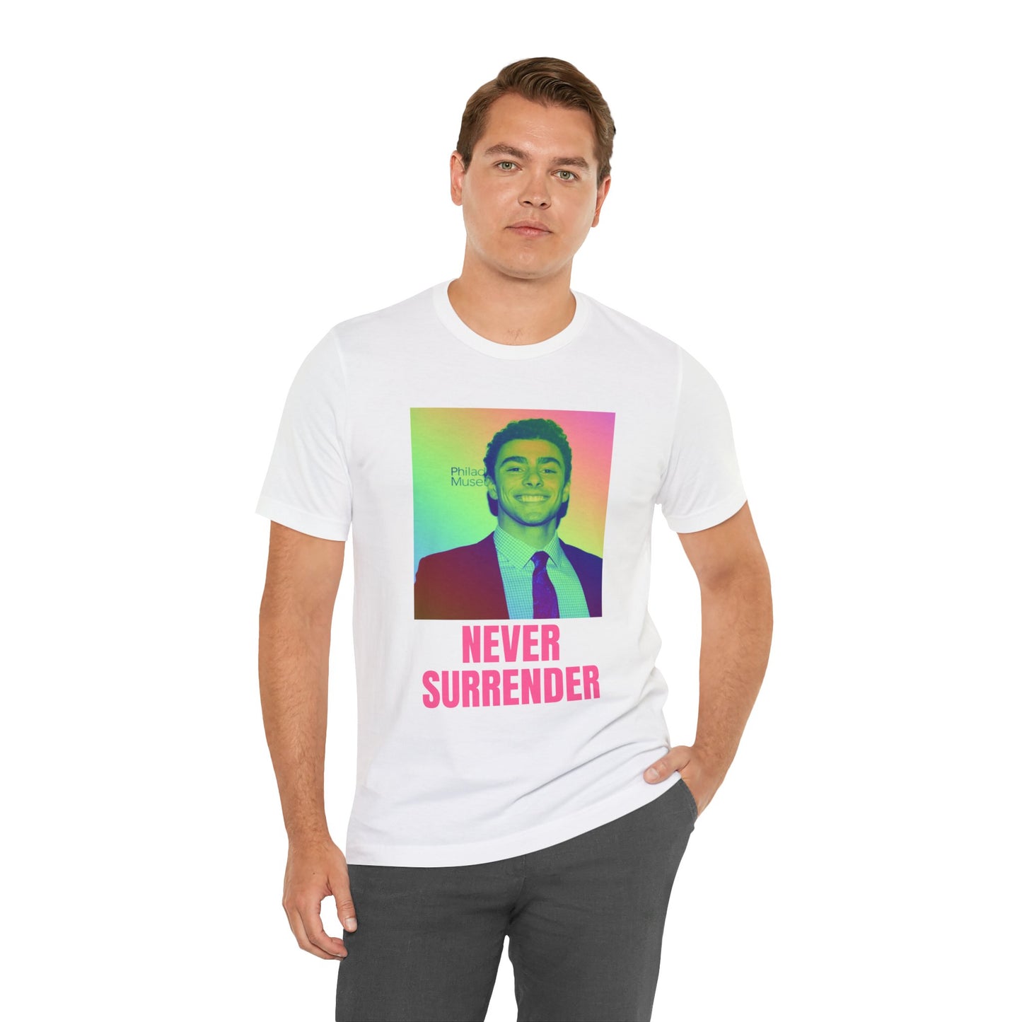 Never Surrender Unisex Jersey Short Sleeve Tee