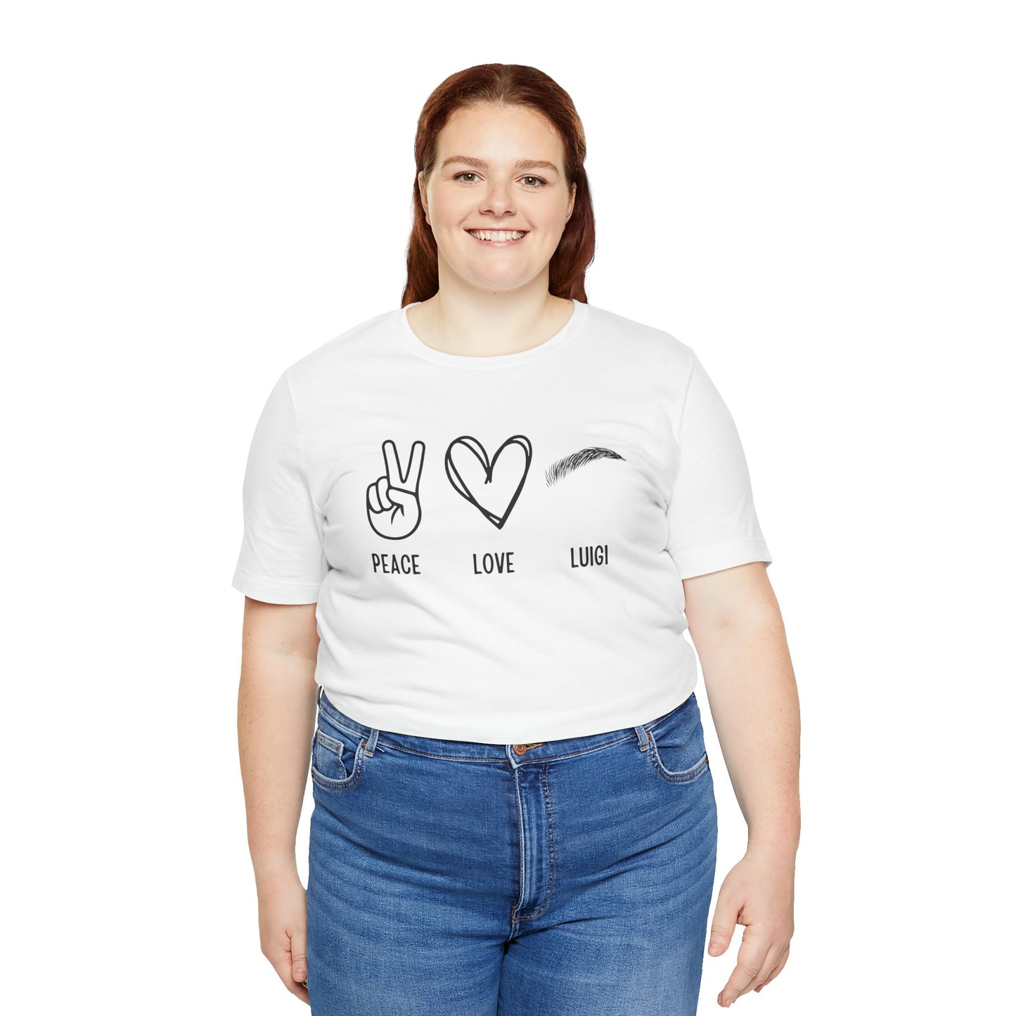 Peace & Love Unisex Jersey Short Sleeve Tee