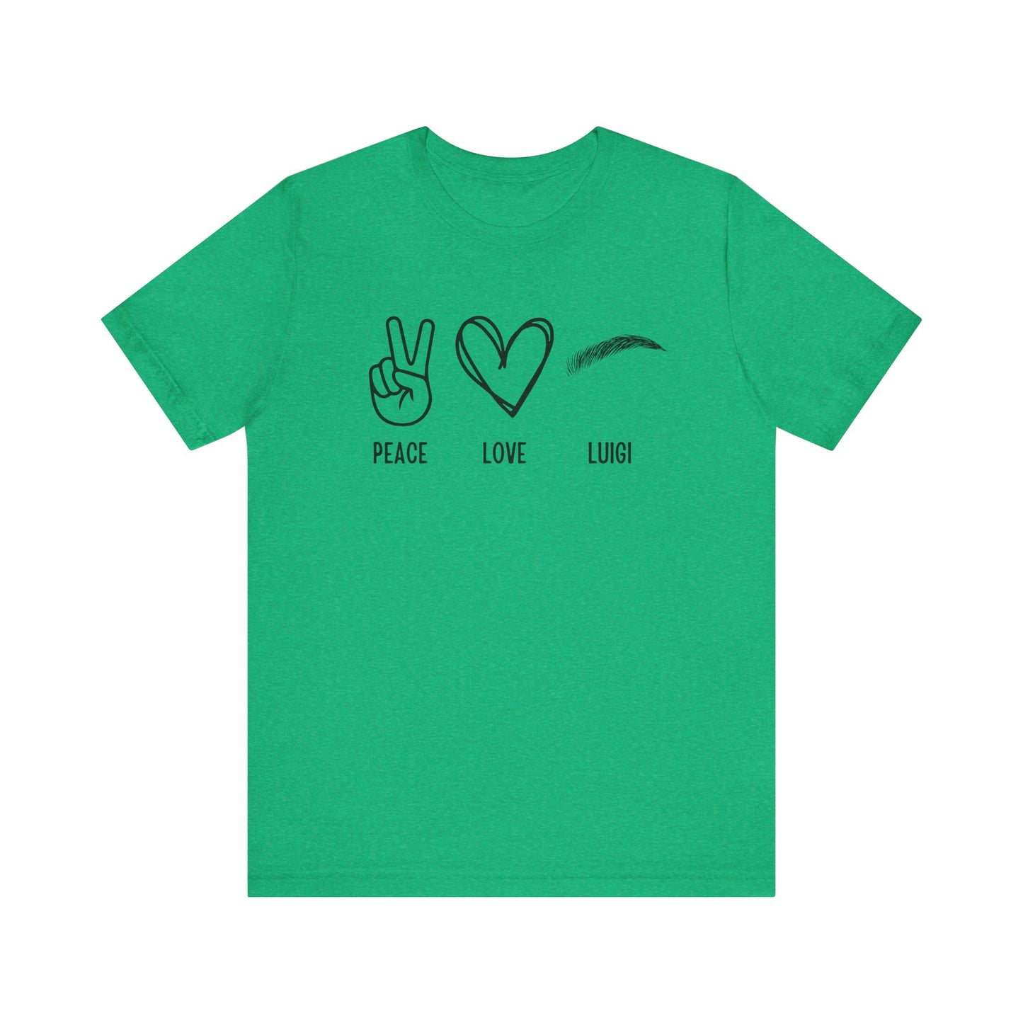 Peace & Love Unisex Jersey Short Sleeve Tee