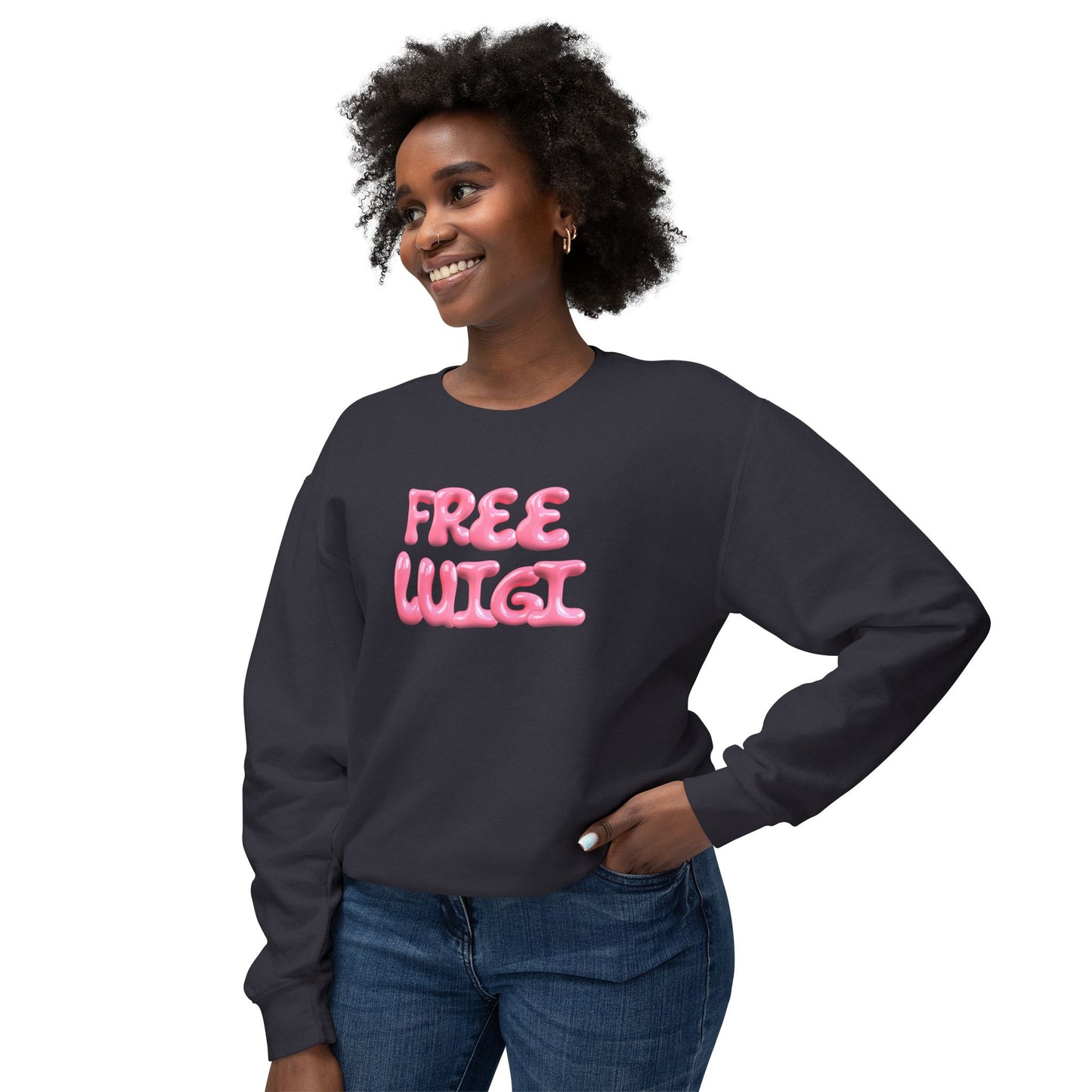 Bubble Gum Freedom Lightweight Crewneck Sweatshirt