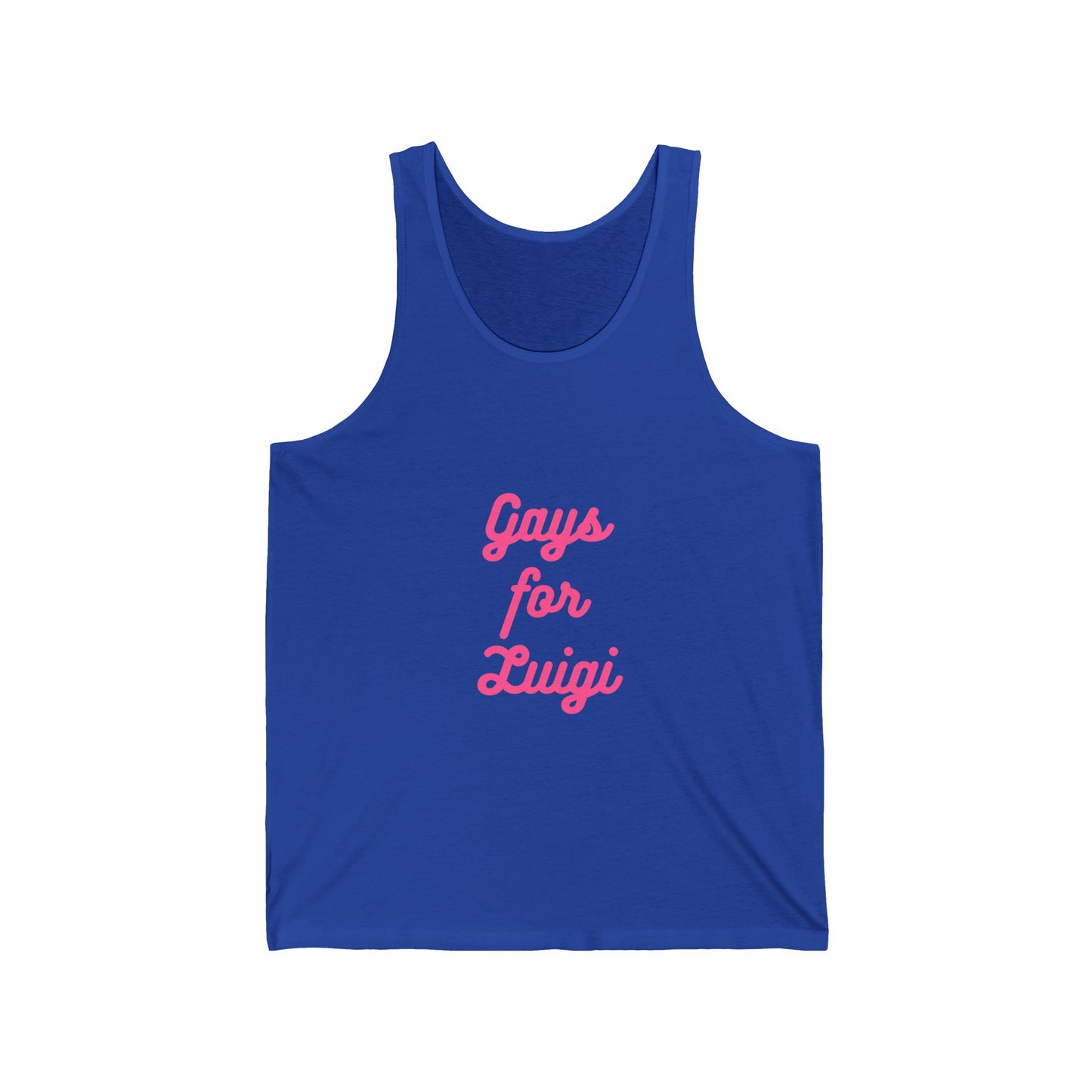 Gays for the Man Pink Unisex Jersey Tank