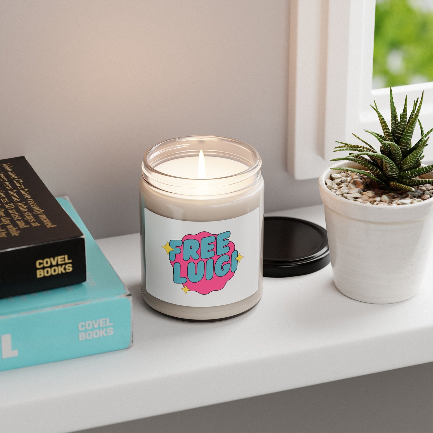 Free Our Guy Hot Pink Scented Soy Candle, 9oz