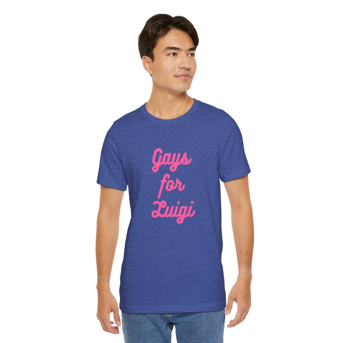 Gays for the Man Pink Unisex Jersey Short Sleeve Tee