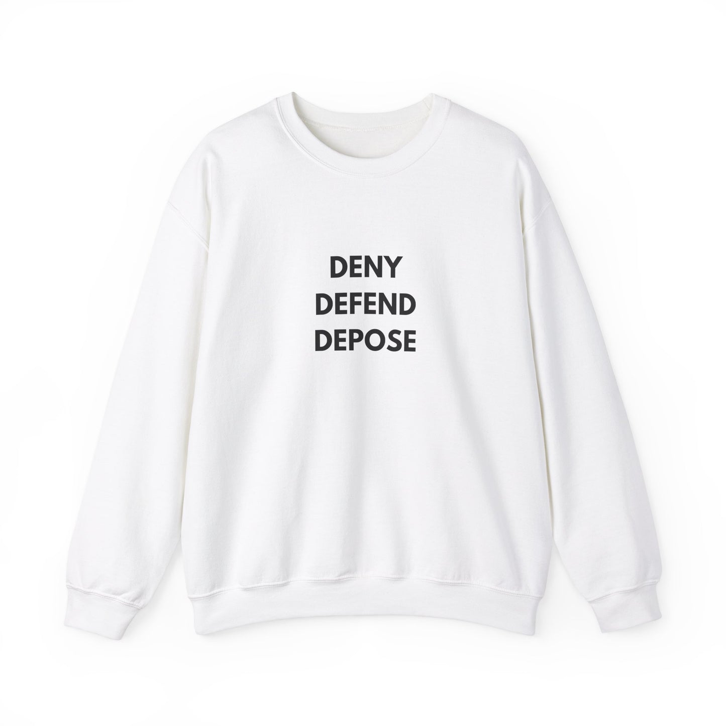 Black DDD Unisex Heavy Blend™ Crewneck Sweatshirt