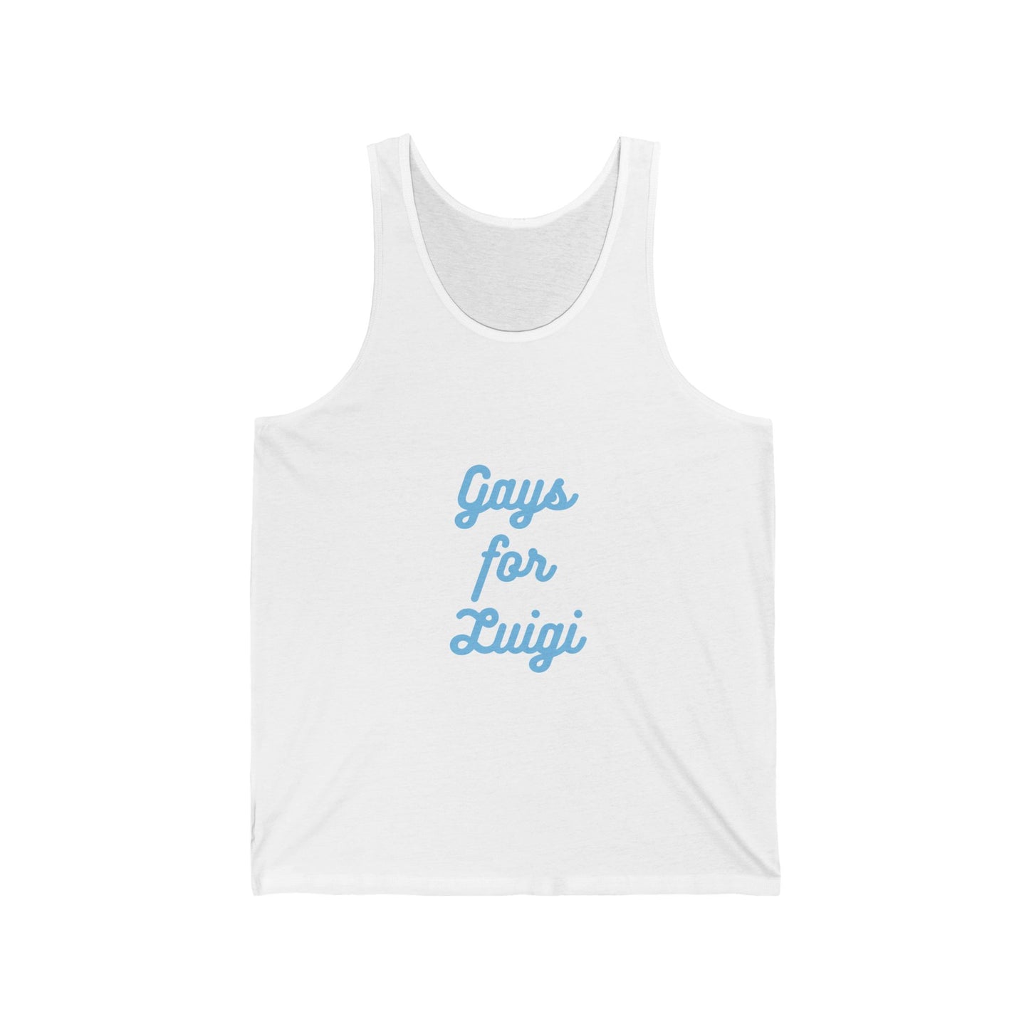 Gays for the Man Blue Unisex Jersey Tank