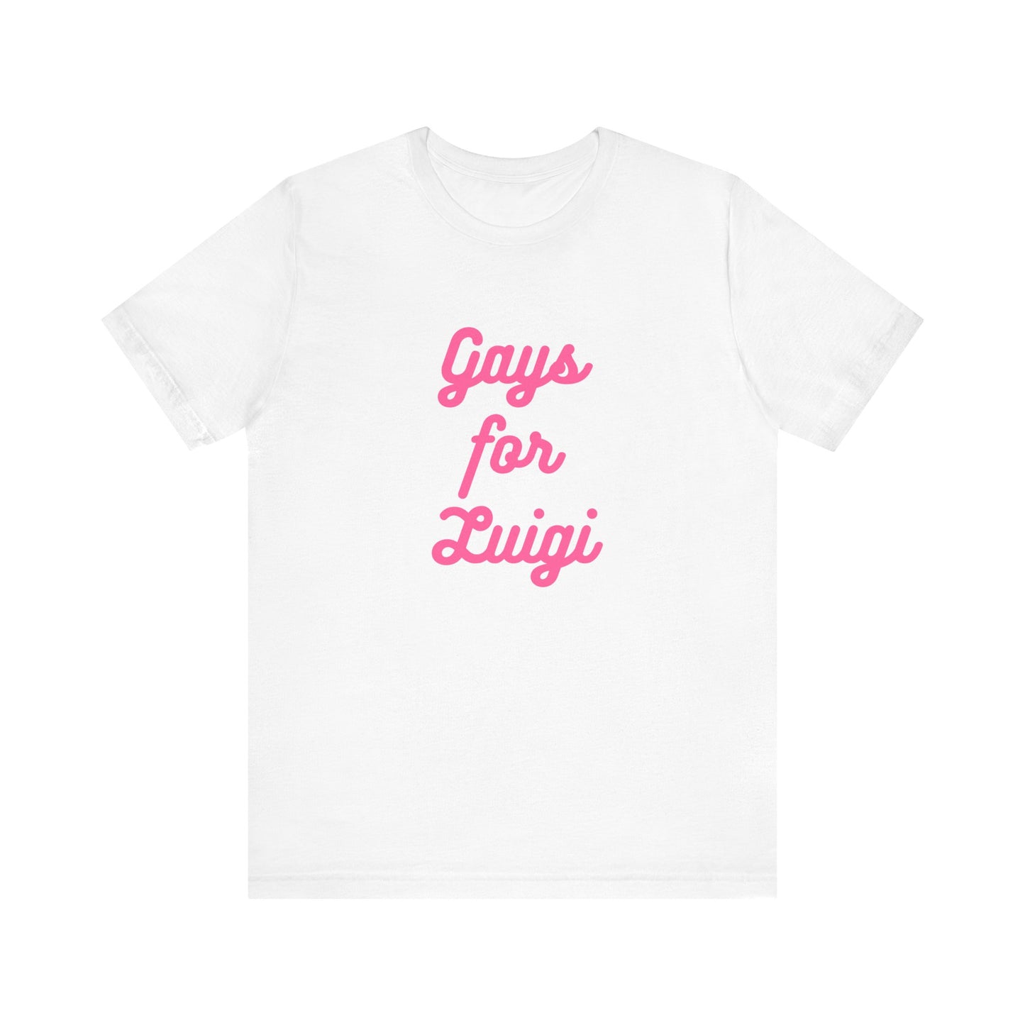 Gays for the Man Pink Unisex Jersey Short Sleeve Tee