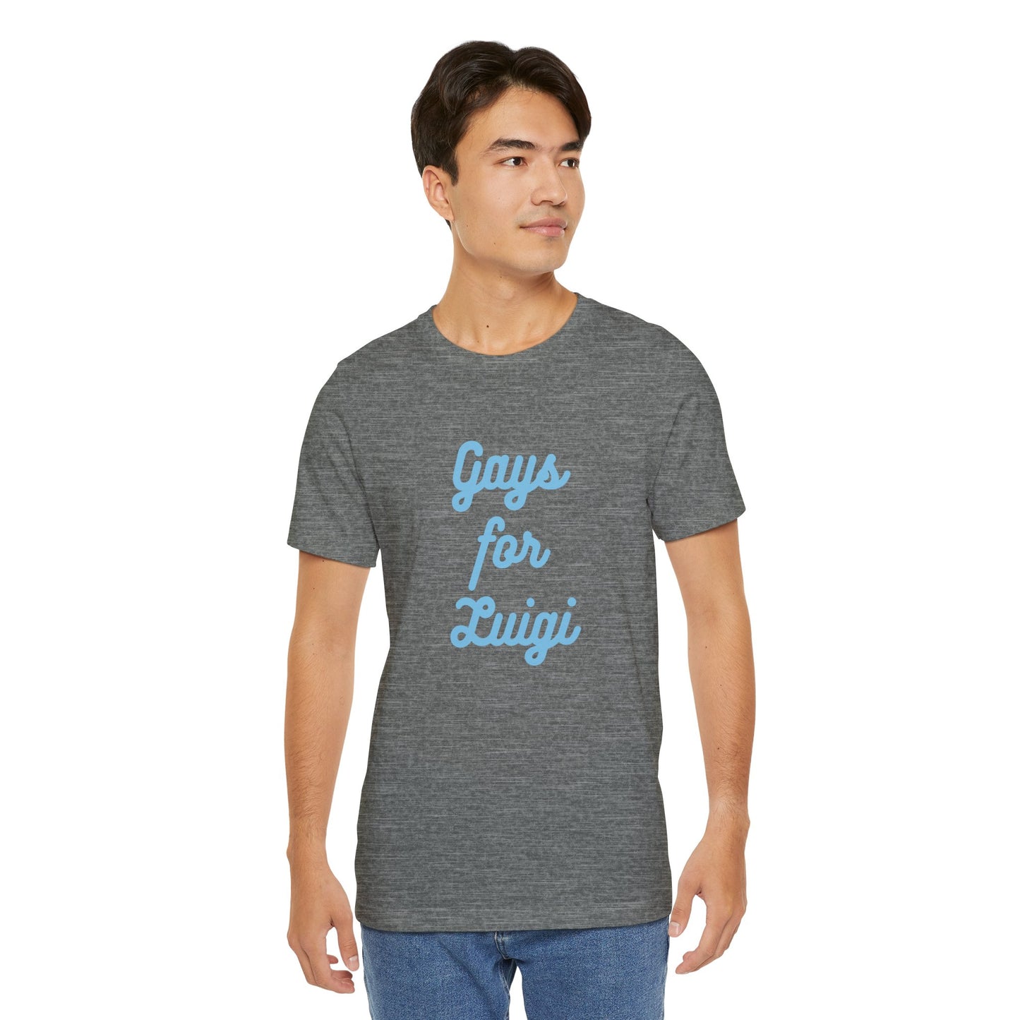 Gays for the Man Blue Unisex Jersey Short Sleeve Tee