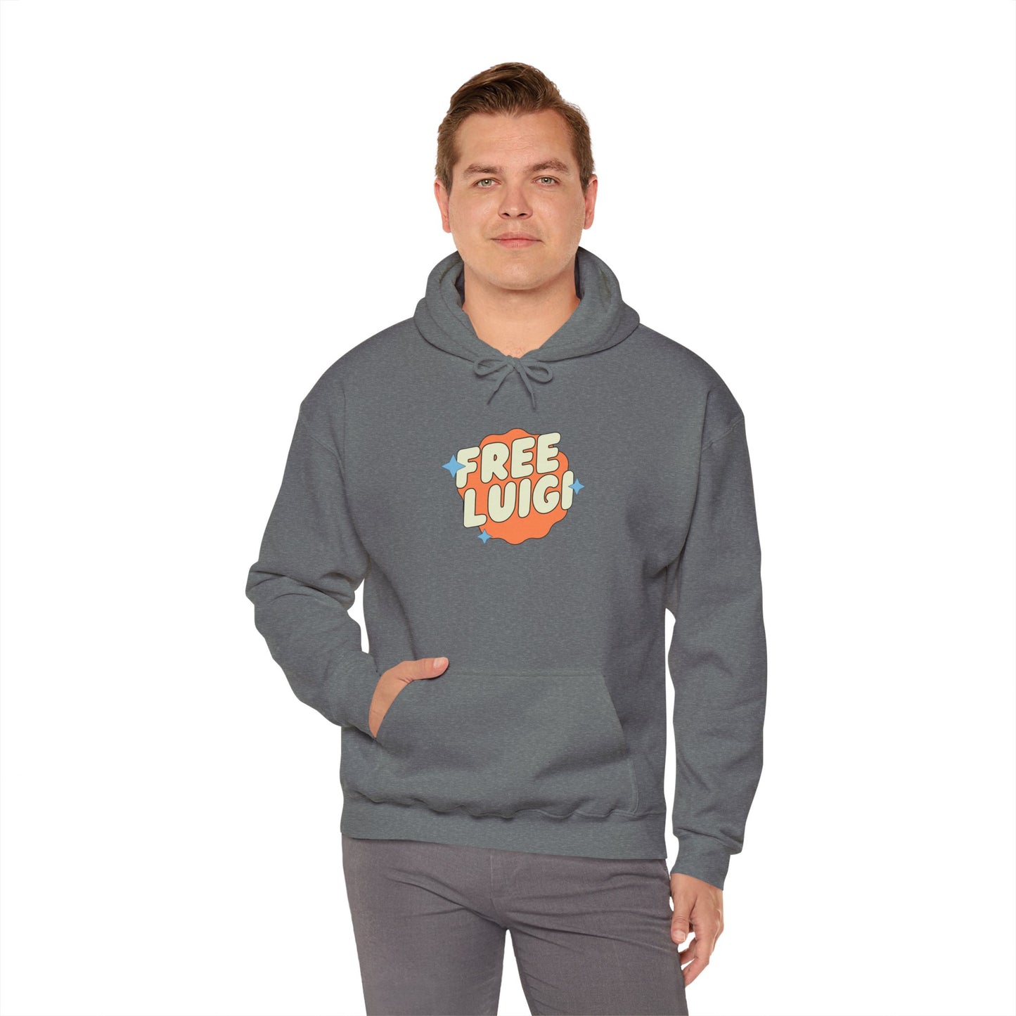 Free Our Guy Orange Unisex Heavy Blend™ Hooded Sweatshirt