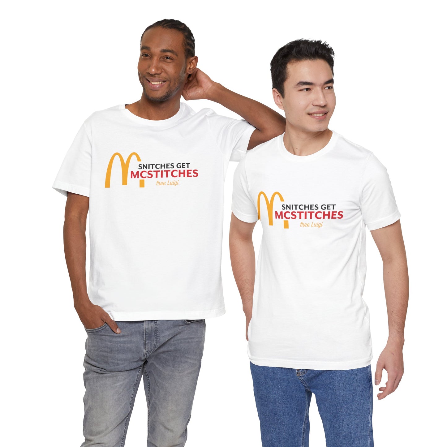 Snitches Get McStitches Unisex Jersey Short Sleeve Tee