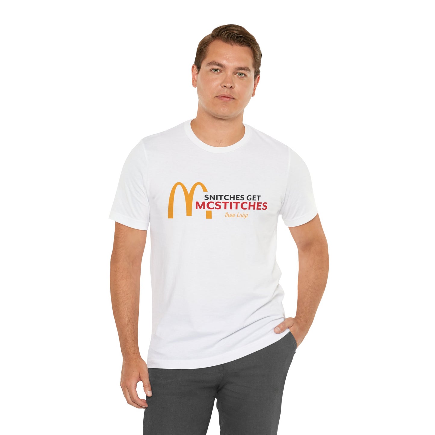 Snitches Get McStitches Unisex Jersey Short Sleeve Tee