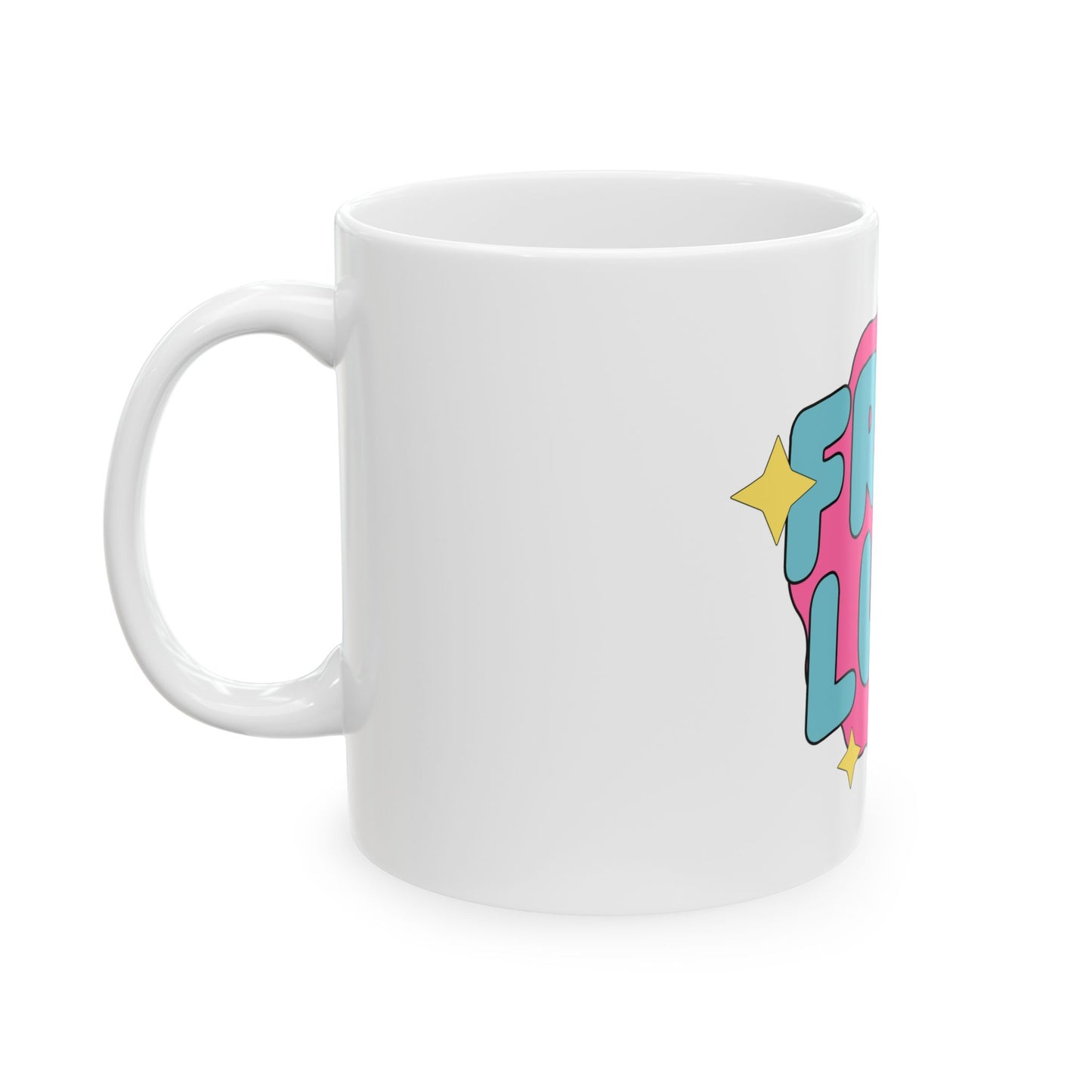 Free Our Guy Hot Pink Ceramic Mug, (11oz, 15oz)