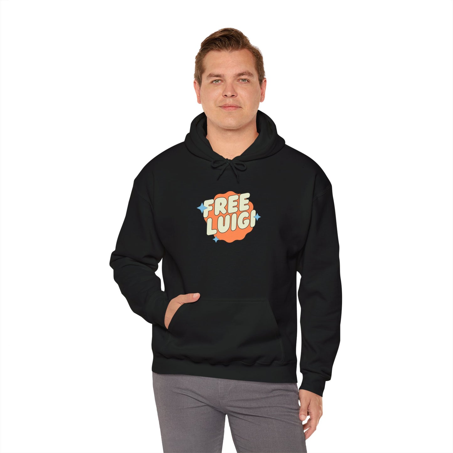 Free Our Guy Orange Unisex Heavy Blend™ Hooded Sweatshirt