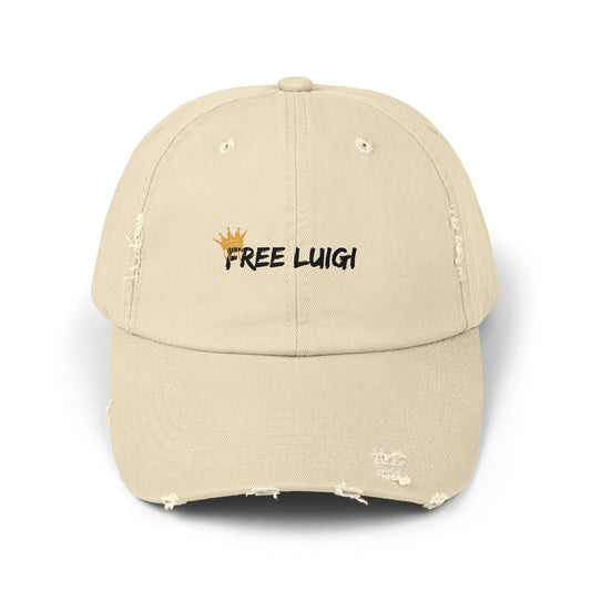 Free the King Unisex Distressed Cap