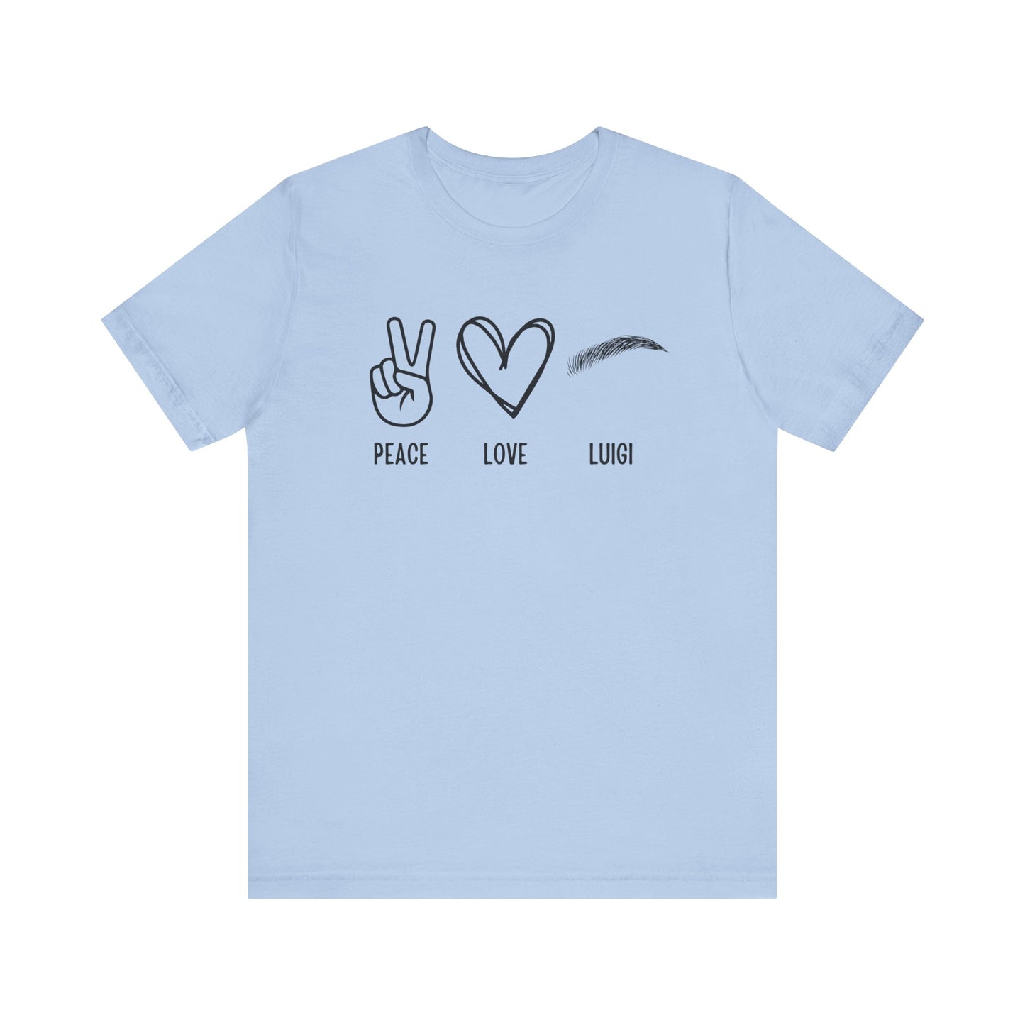 Peace & Love Unisex Jersey Short Sleeve Tee