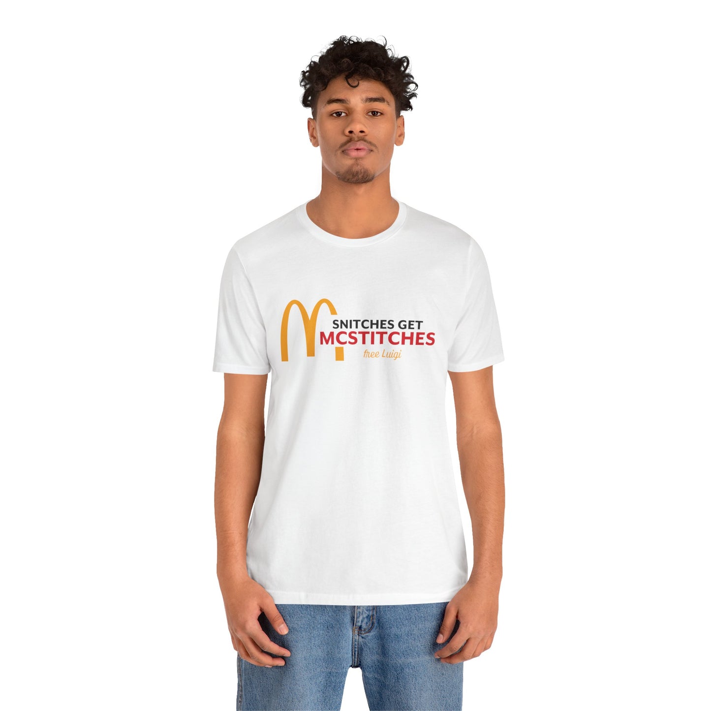 Snitches Get McStitches Unisex Jersey Short Sleeve Tee