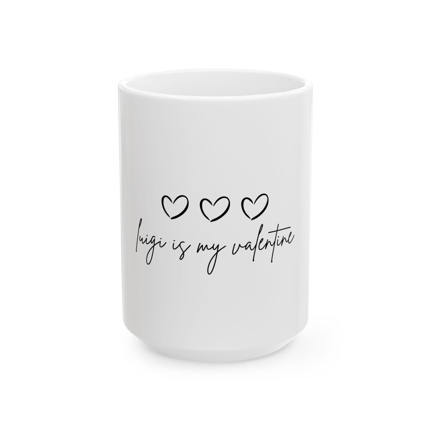 Heart Ceramic Mug, (11oz, 15oz)