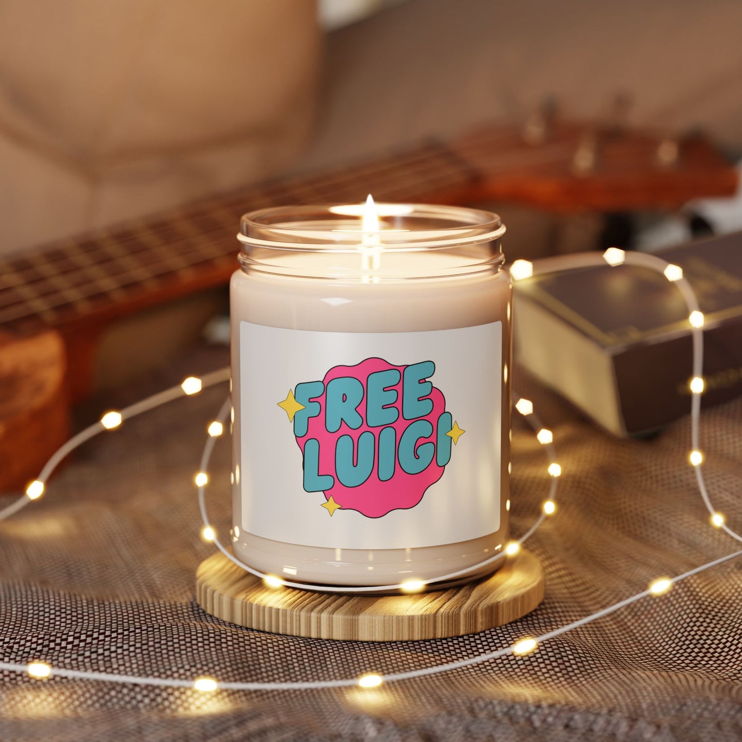 Free Our Guy Hot Pink Scented Soy Candle, 9oz