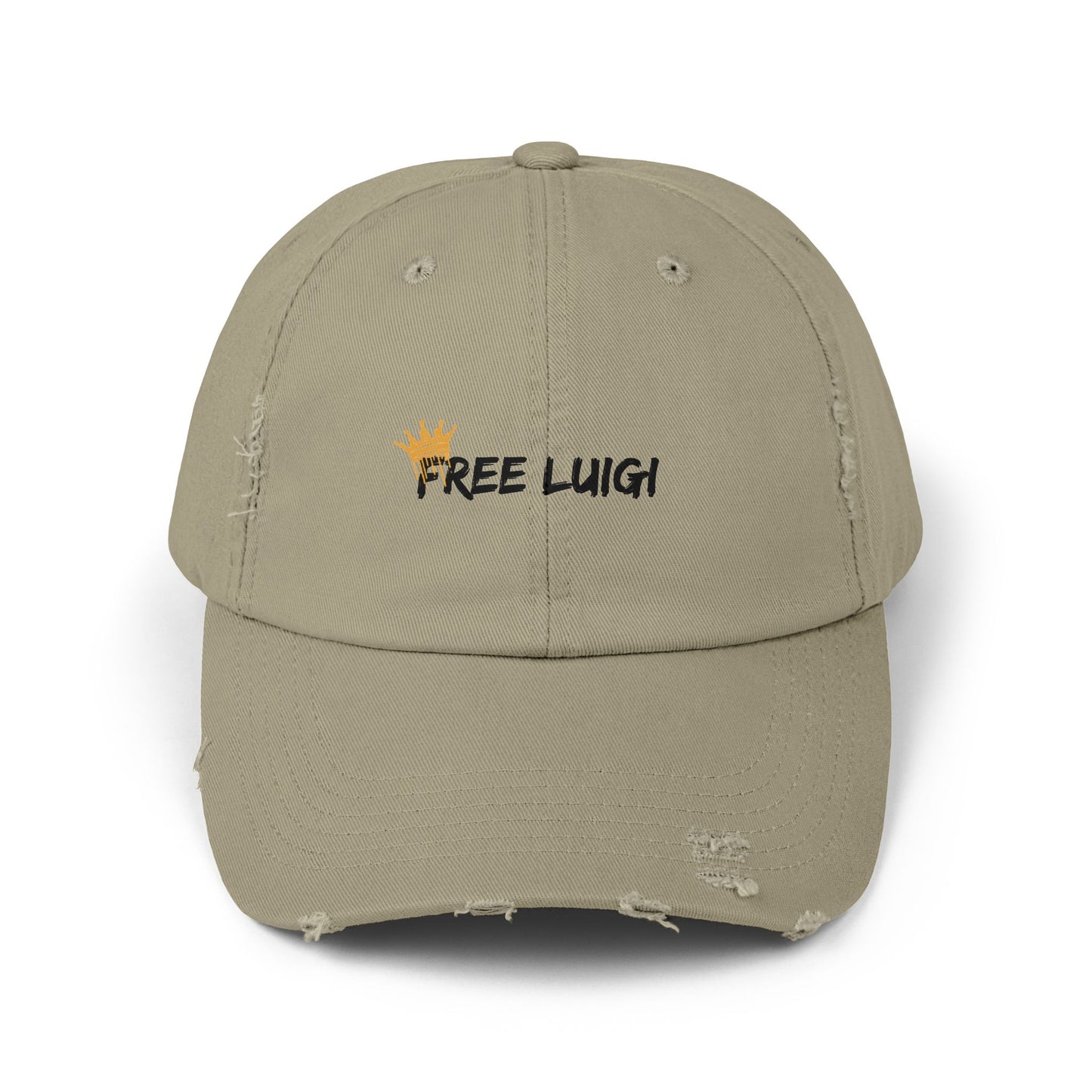 Free the King Unisex Distressed Cap