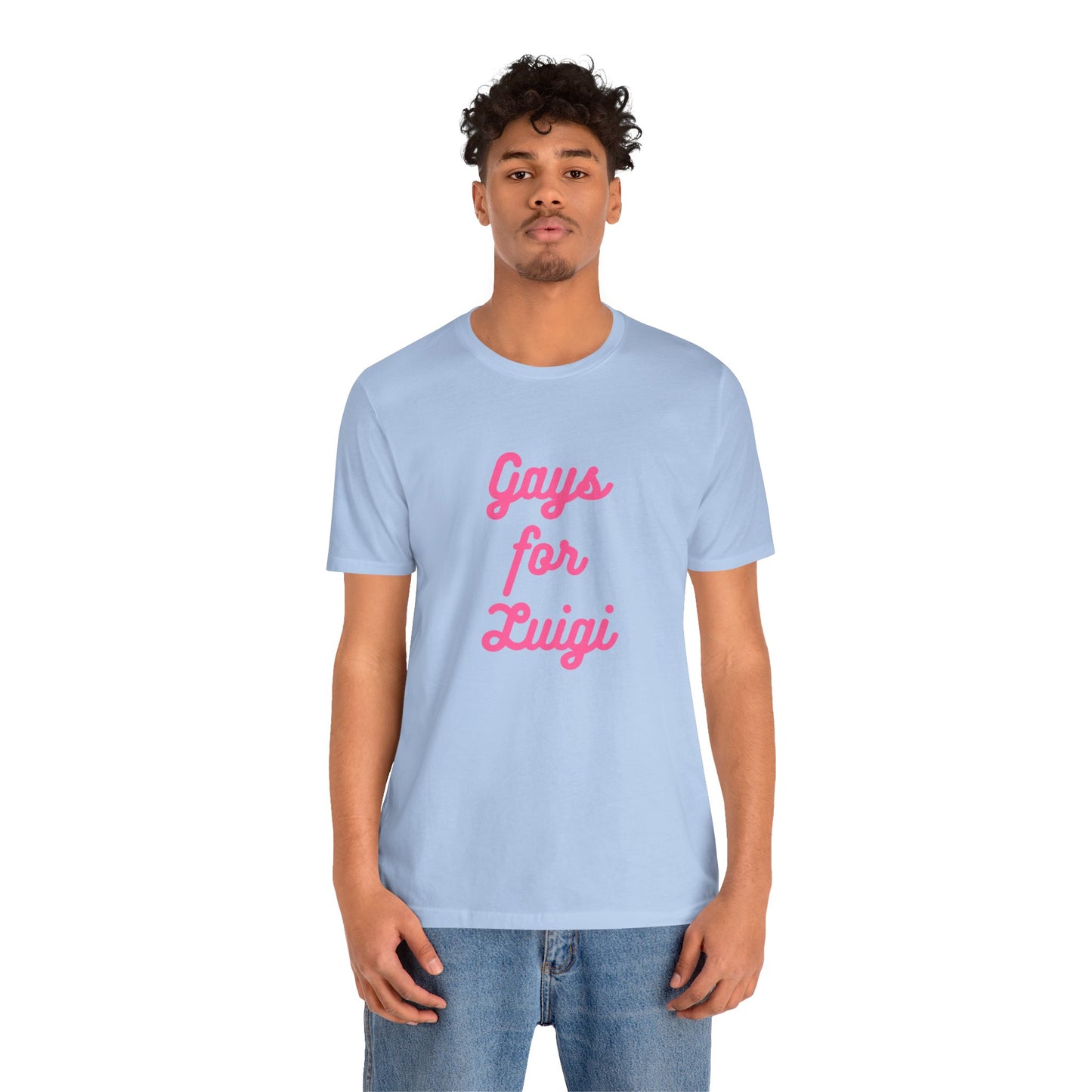 Gays for the Man Pink Unisex Jersey Short Sleeve Tee