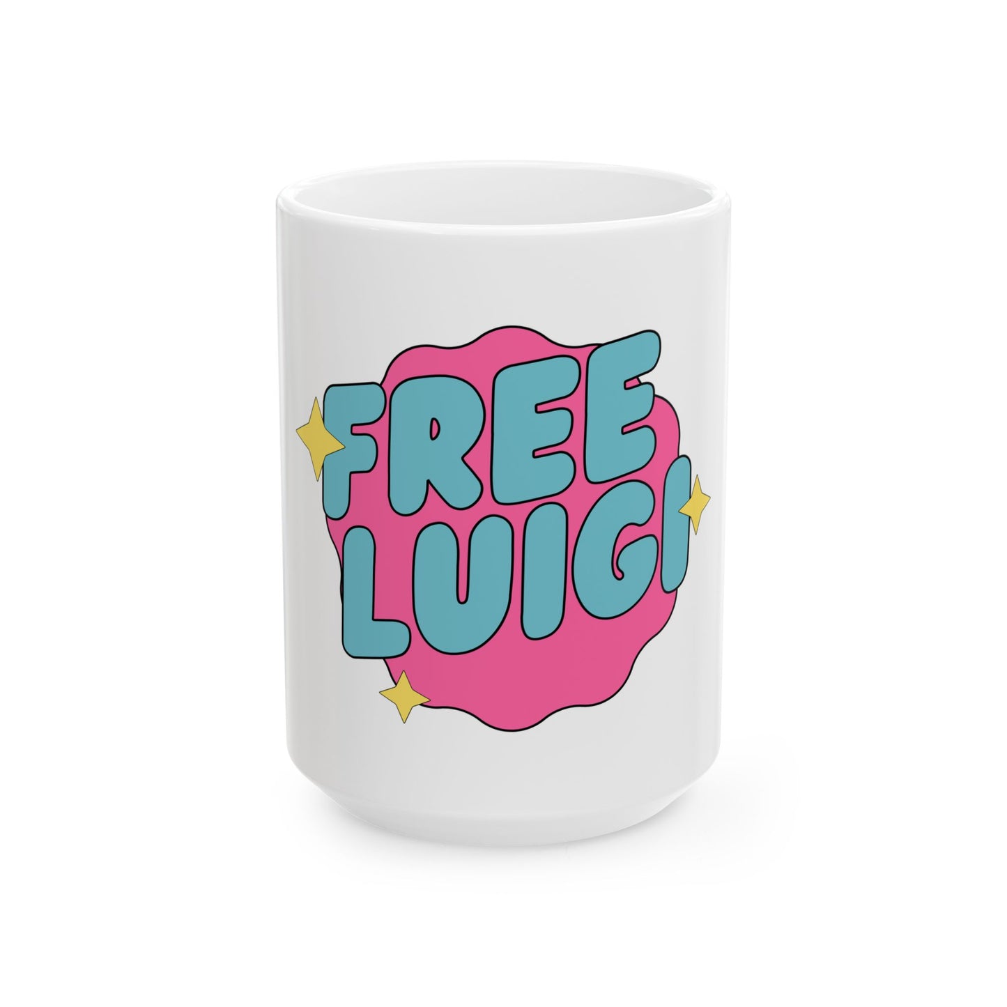 Free Our Guy Hot Pink Ceramic Mug, (11oz, 15oz)