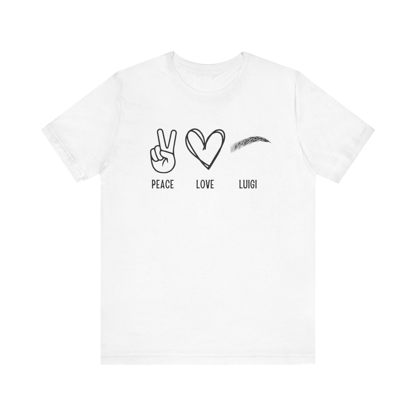 Peace & Love Unisex Jersey Short Sleeve Tee