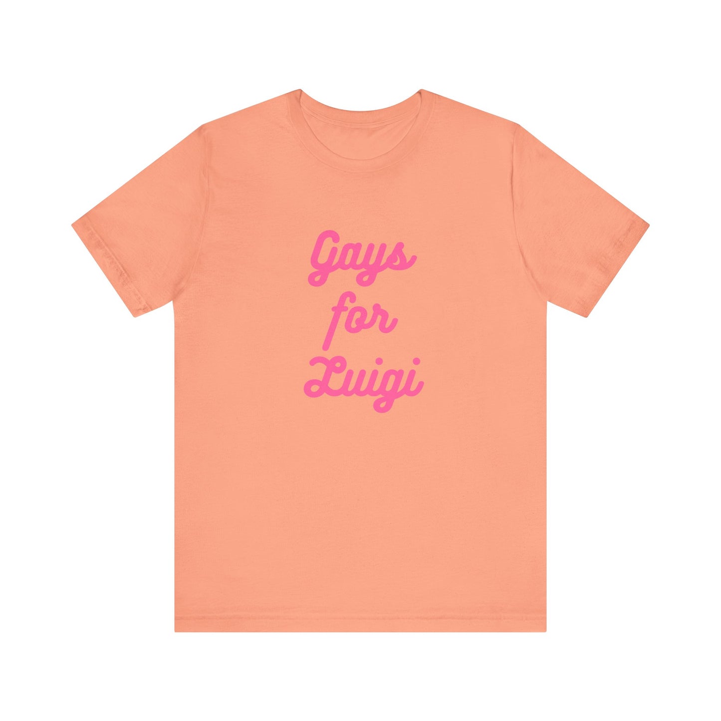 Gays for the Man Pink Unisex Jersey Short Sleeve Tee