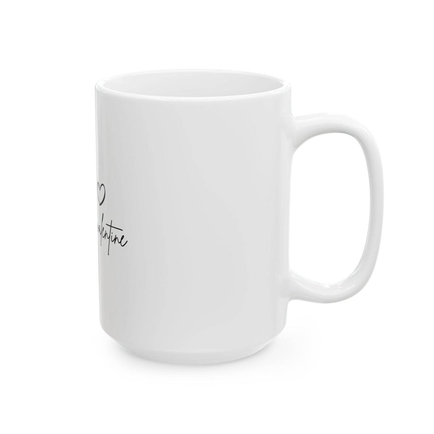 Heart Ceramic Mug, (11oz, 15oz)