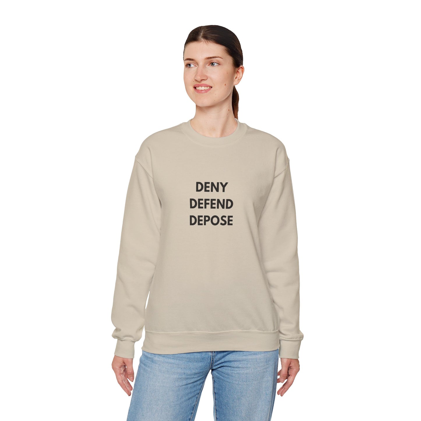 Black DDD Unisex Heavy Blend™ Crewneck Sweatshirt