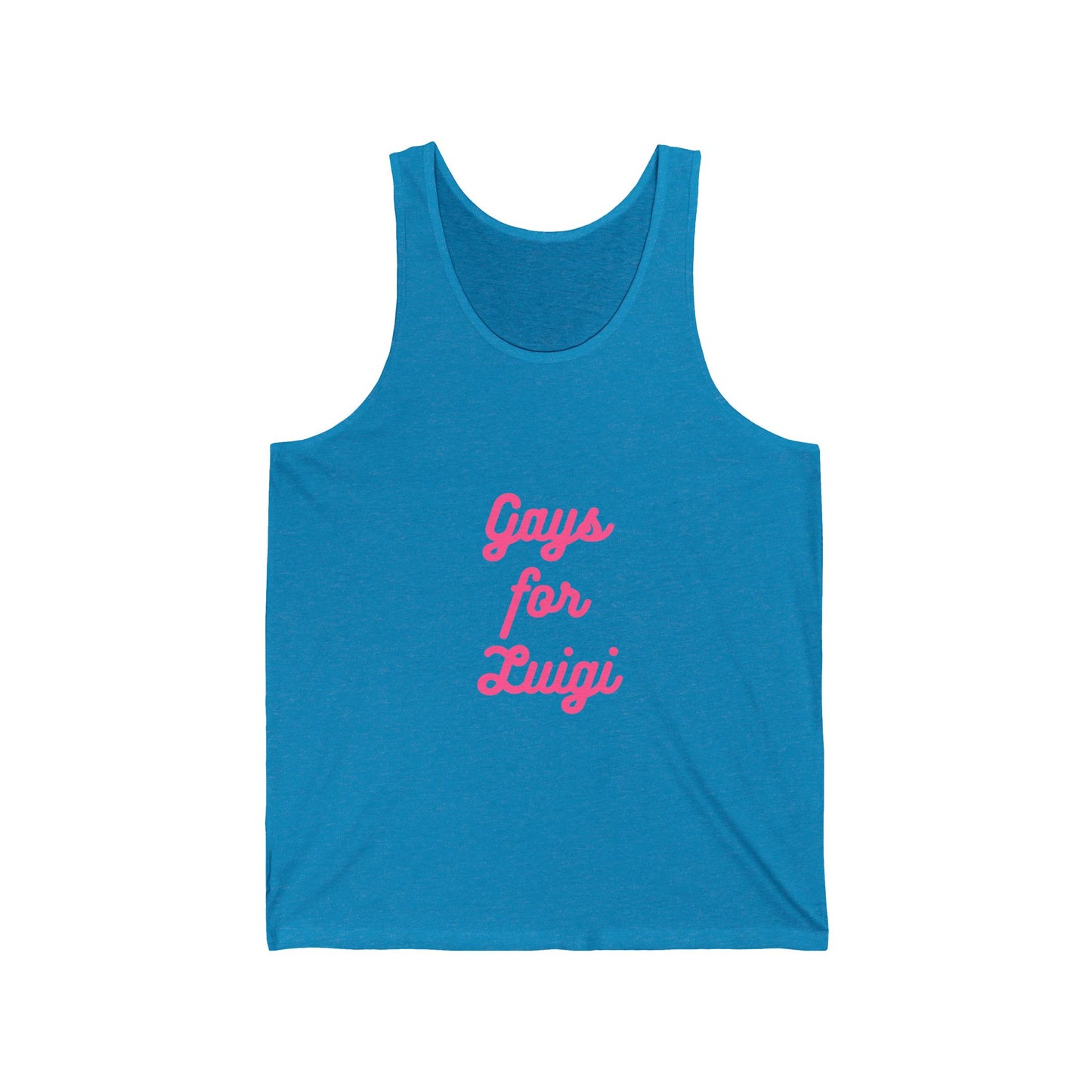 Gays for the Man Pink Unisex Jersey Tank