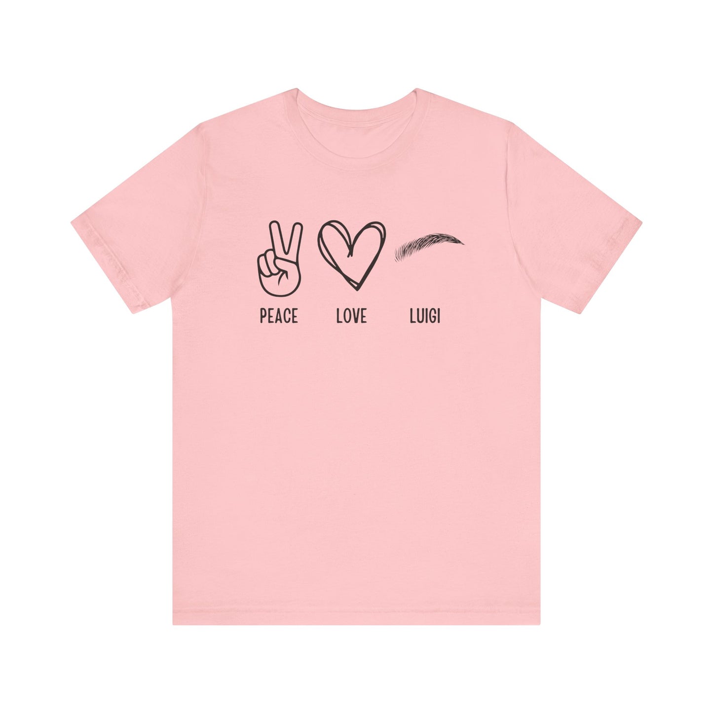 Peace & Love Unisex Jersey Short Sleeve Tee