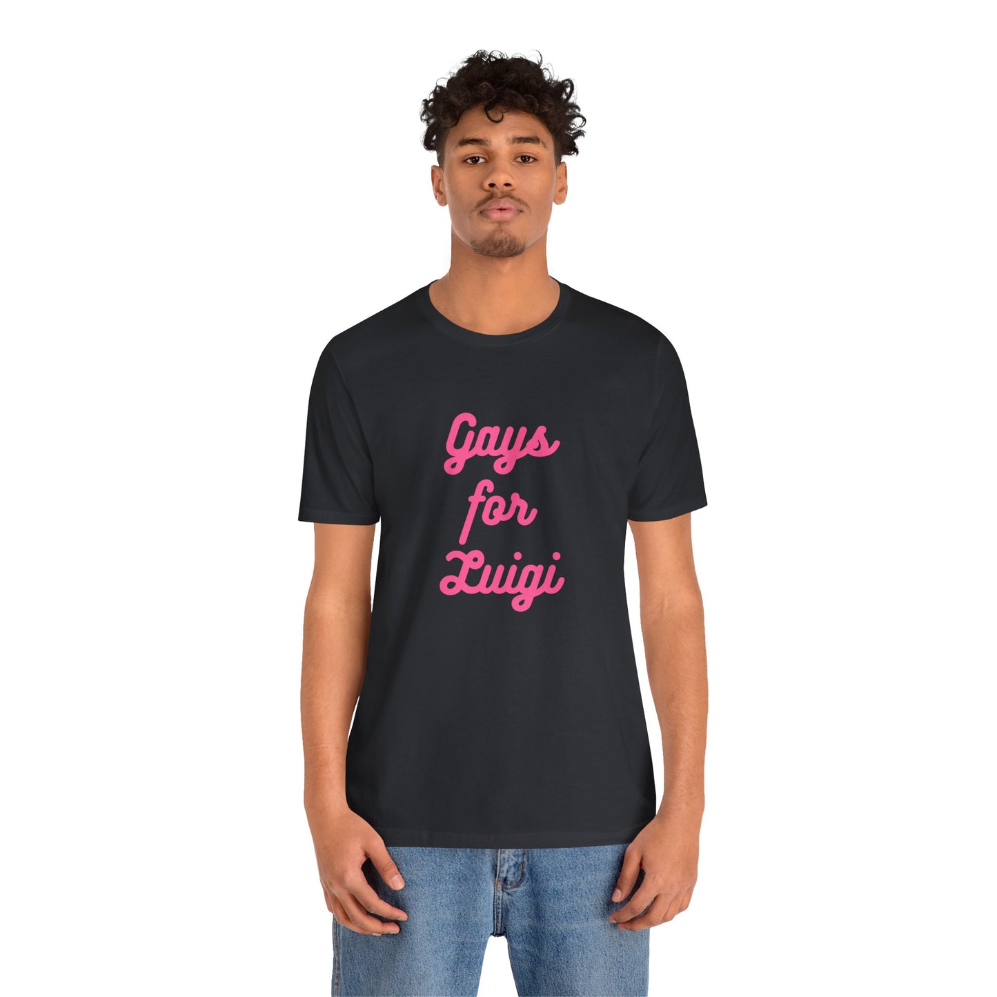 Gays for the Man Pink Unisex Jersey Short Sleeve Tee