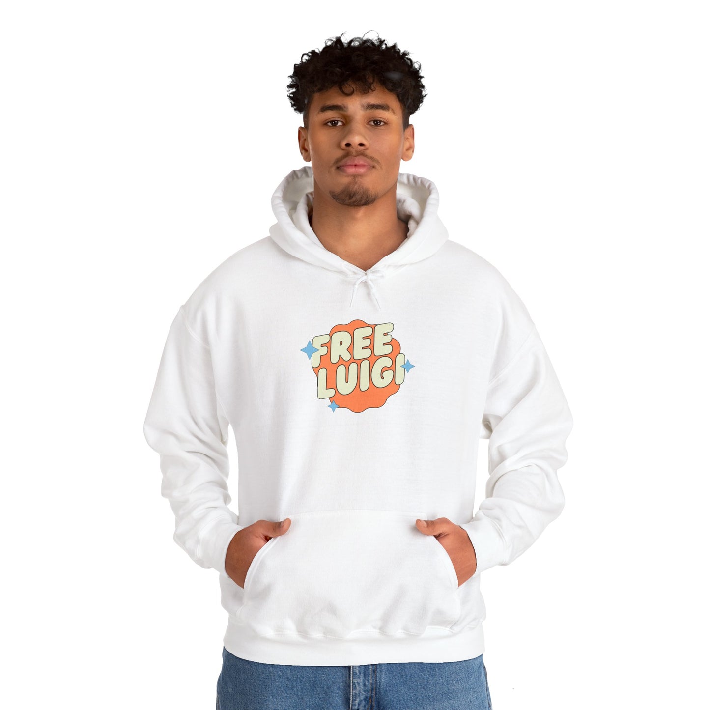 Free Our Guy Orange Unisex Heavy Blend™ Hooded Sweatshirt