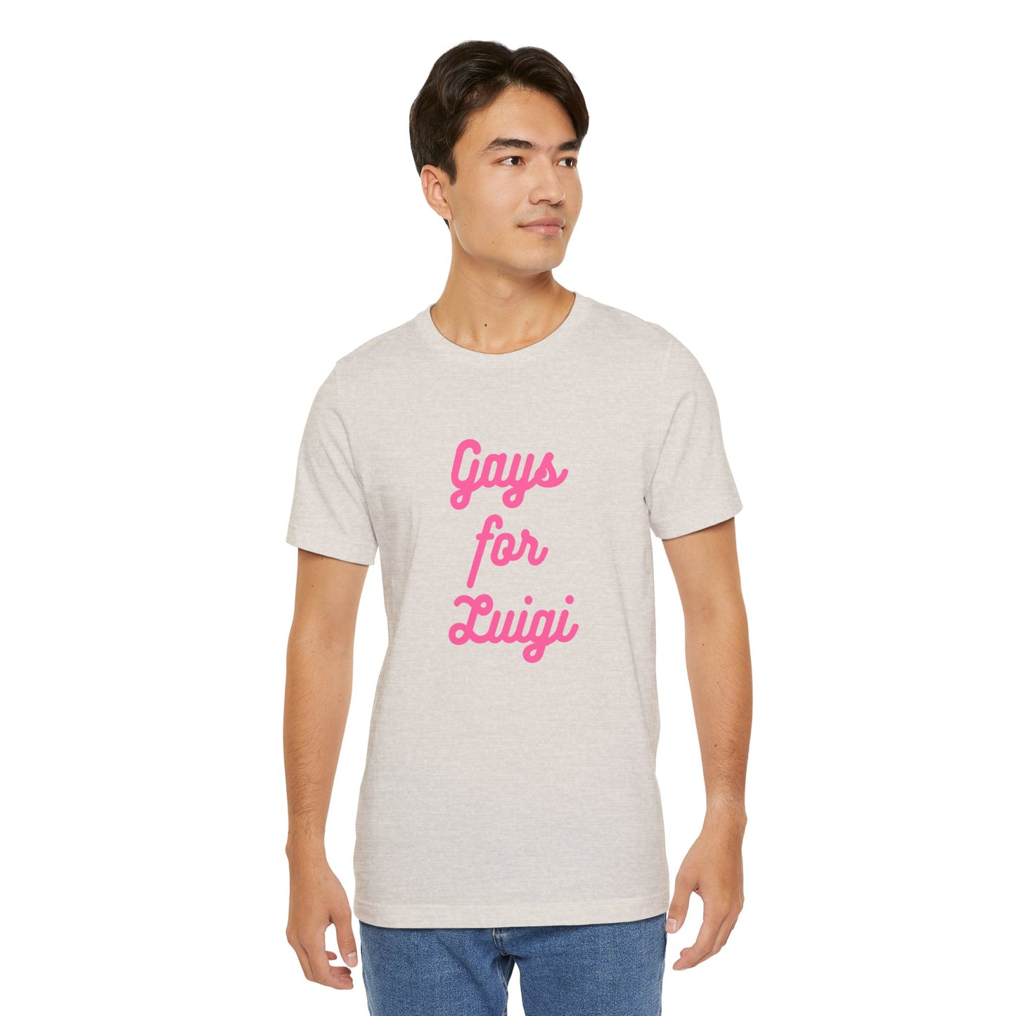 Gays for the Man Pink Unisex Jersey Short Sleeve Tee