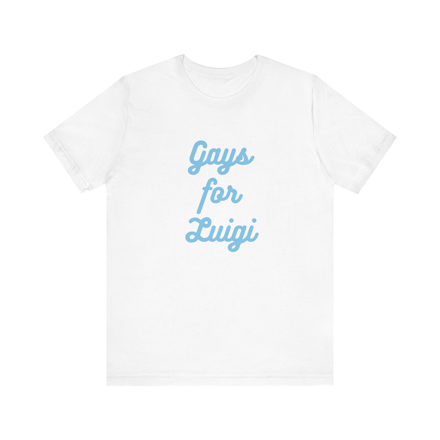 Gays for the Man Blue Unisex Jersey Short Sleeve Tee