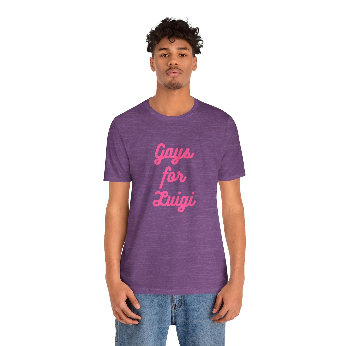 Gays for the Man Pink Unisex Jersey Short Sleeve Tee