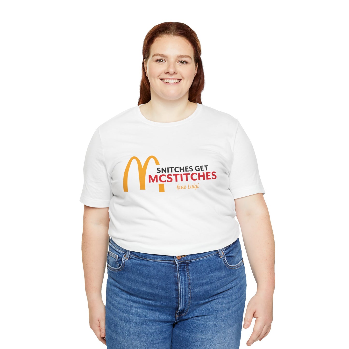 Snitches Get McStitches Unisex Jersey Short Sleeve Tee