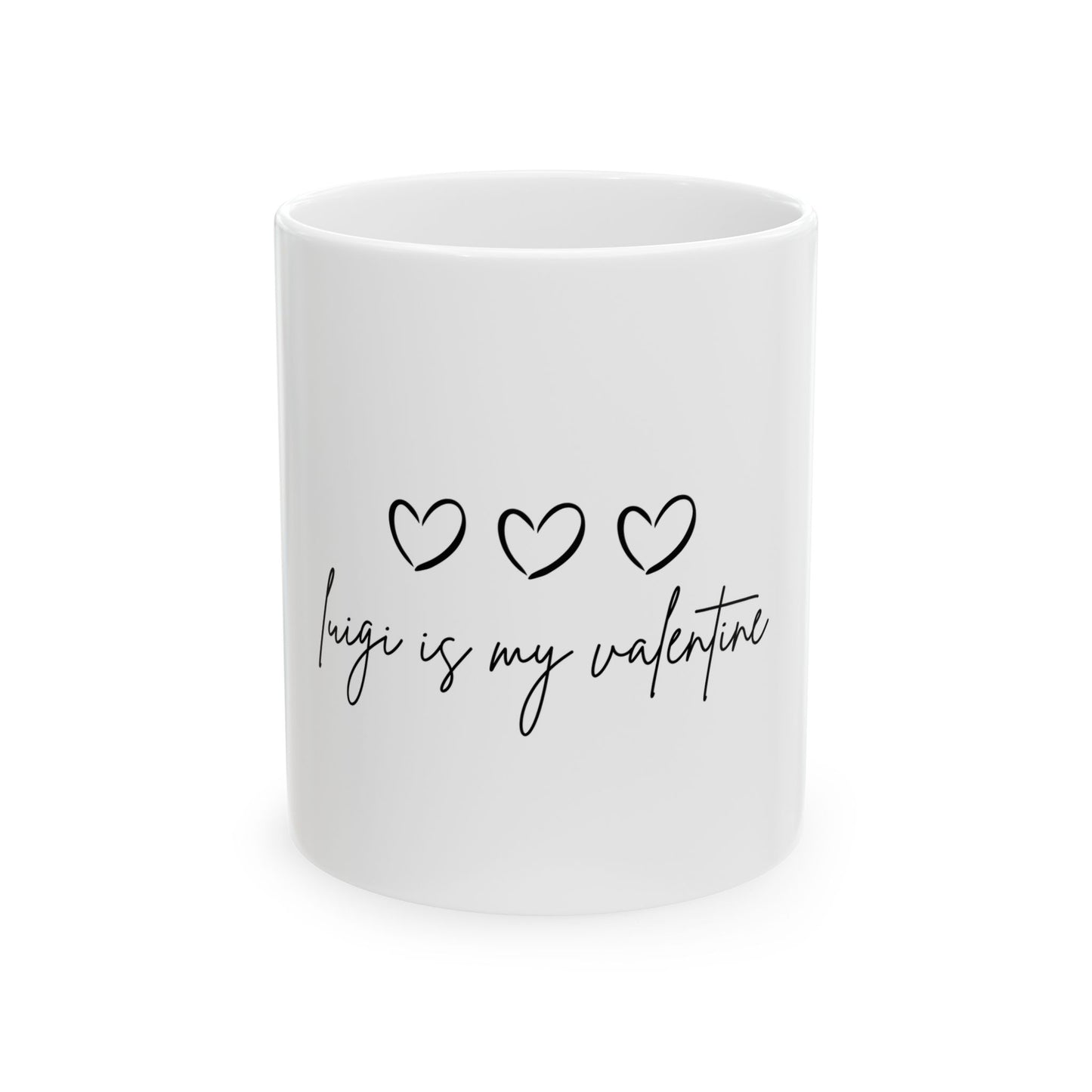 Heart Ceramic Mug, (11oz, 15oz)