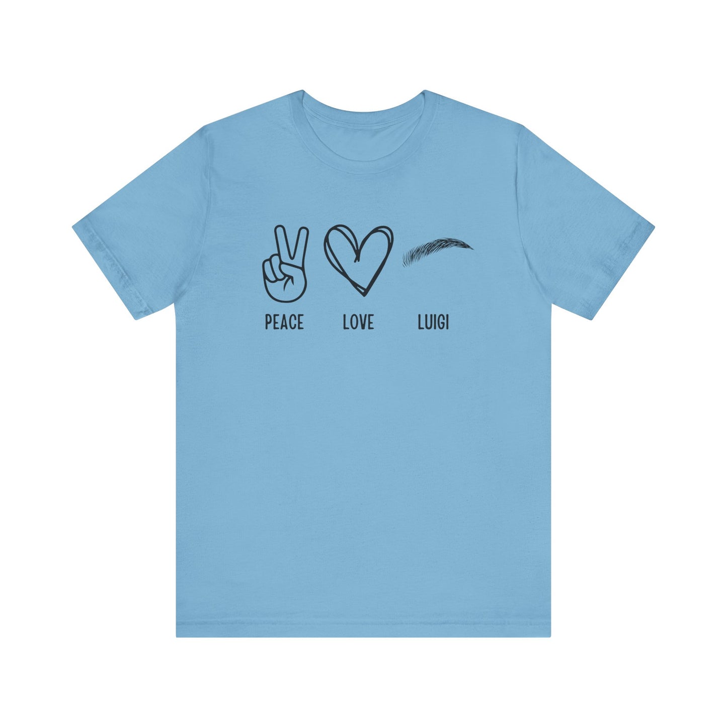 Peace & Love Unisex Jersey Short Sleeve Tee