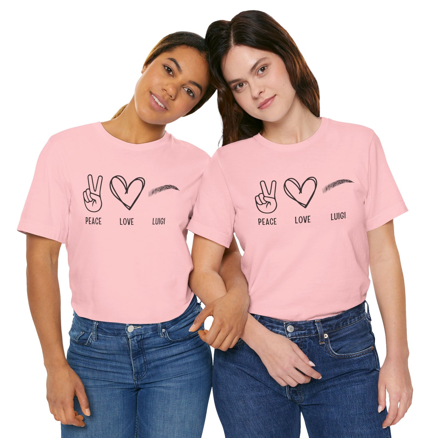 Peace & Love Unisex Jersey Short Sleeve Tee